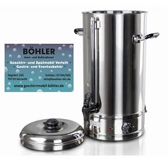 Gl�hwein Tee Kocher  Geschirrmobil B�hler Eventvermietung klein