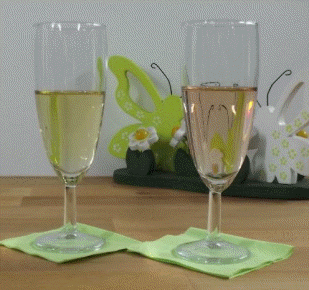 Sekt Gl�ser  Geschirrsp�lmobil Boehler