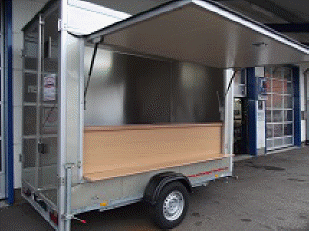 Verkaufsanh�nger Imbiss Anh�nger Geschirrmobil B�hler G�rwihl kl